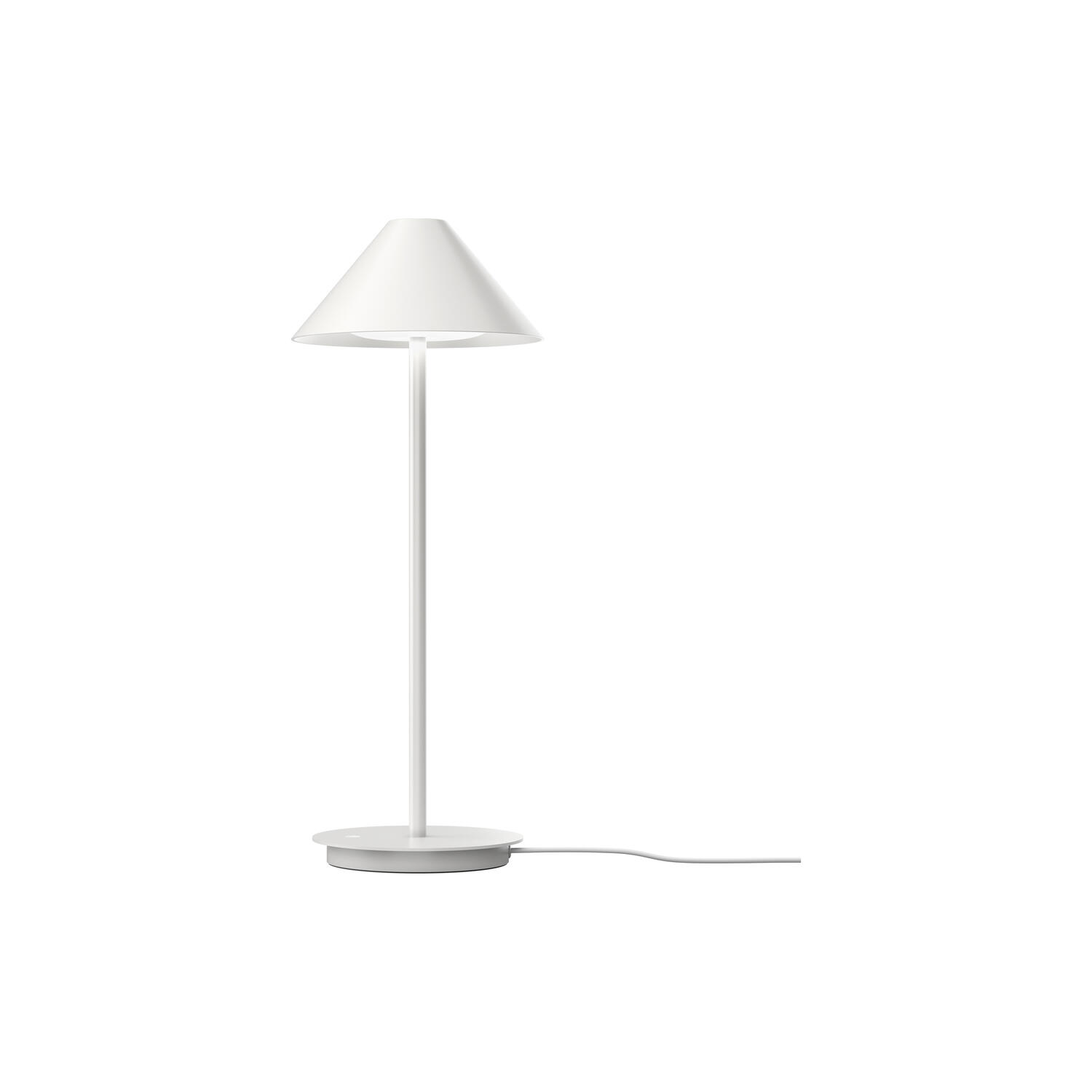 Keglen bordlampe, hvid