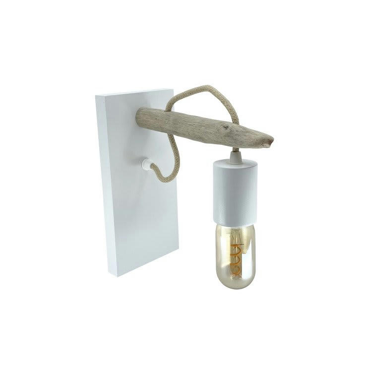 KALT - Applique murale en bois recyclé blanc