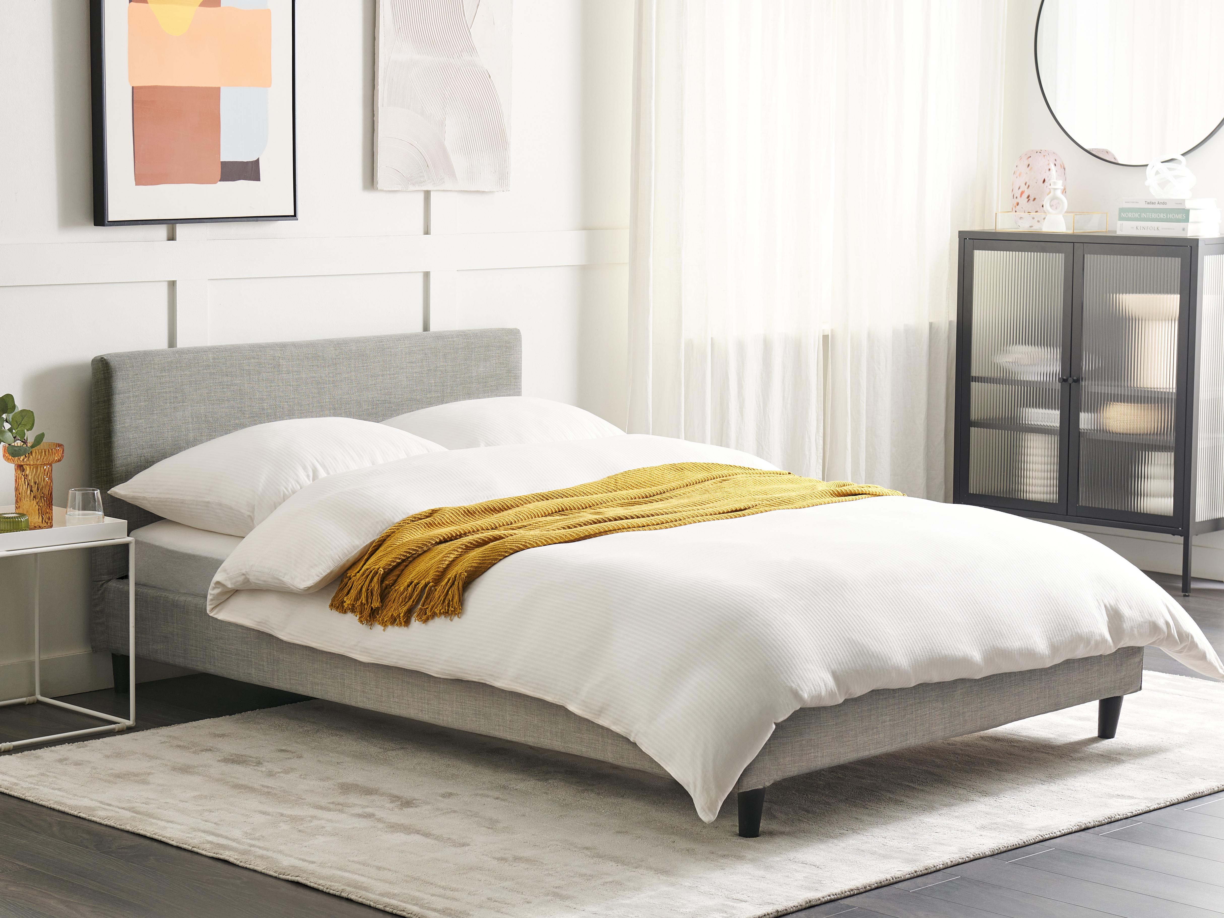 Bed Fabric FITOU 140 x 200 cm (EU Double) Light Grey