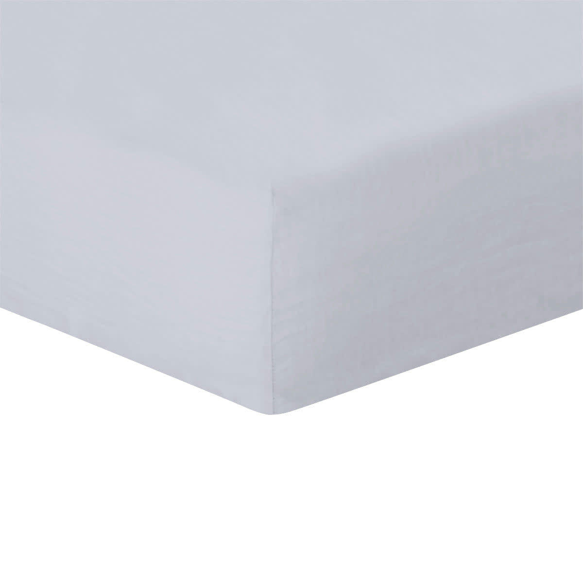 HORTENSE - Drap housse lin lavé  180x200x40 gris perle