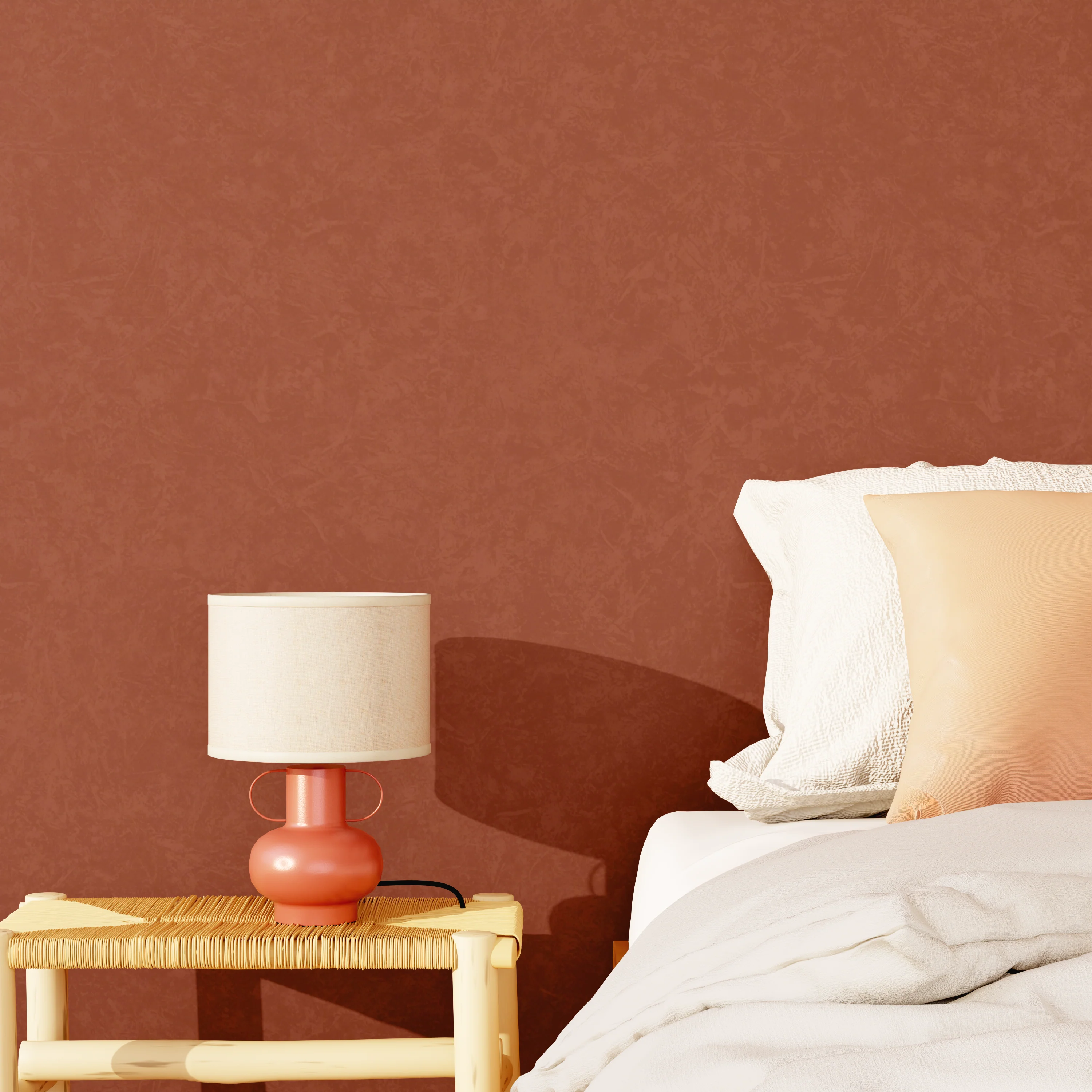 4MURS Papier peint vinyle SYDNEY coloris terracotta