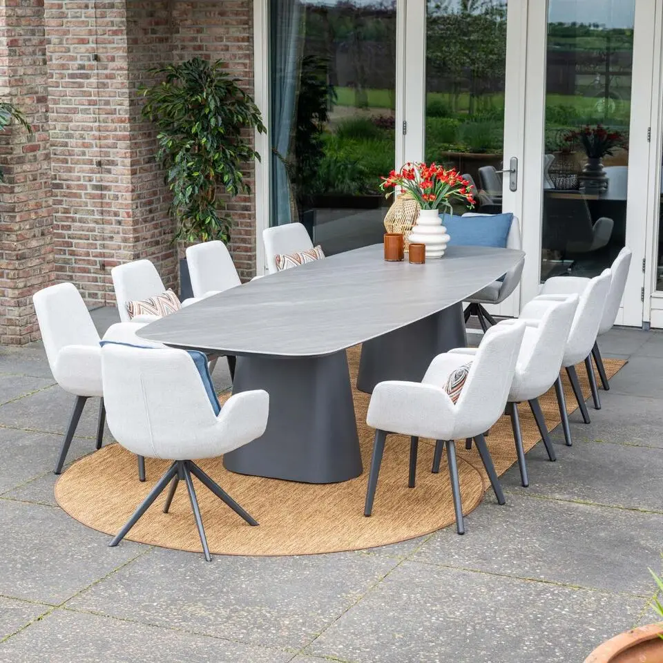 Acate dining tuinstoel - carbon black frame - all weather
