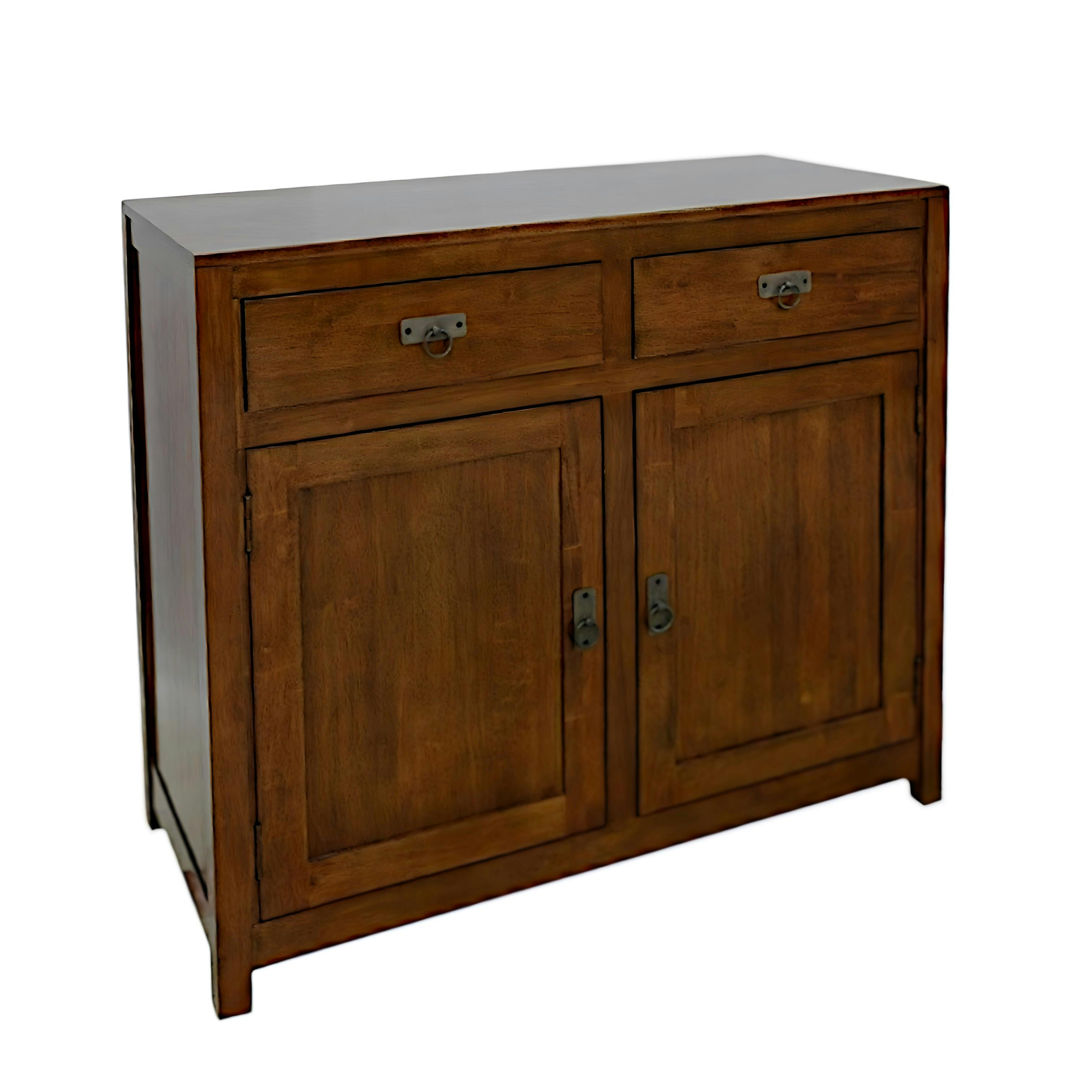 Buffet Hévéa 2 portes, 2 tiroirs, 100x45x90cm GALA
