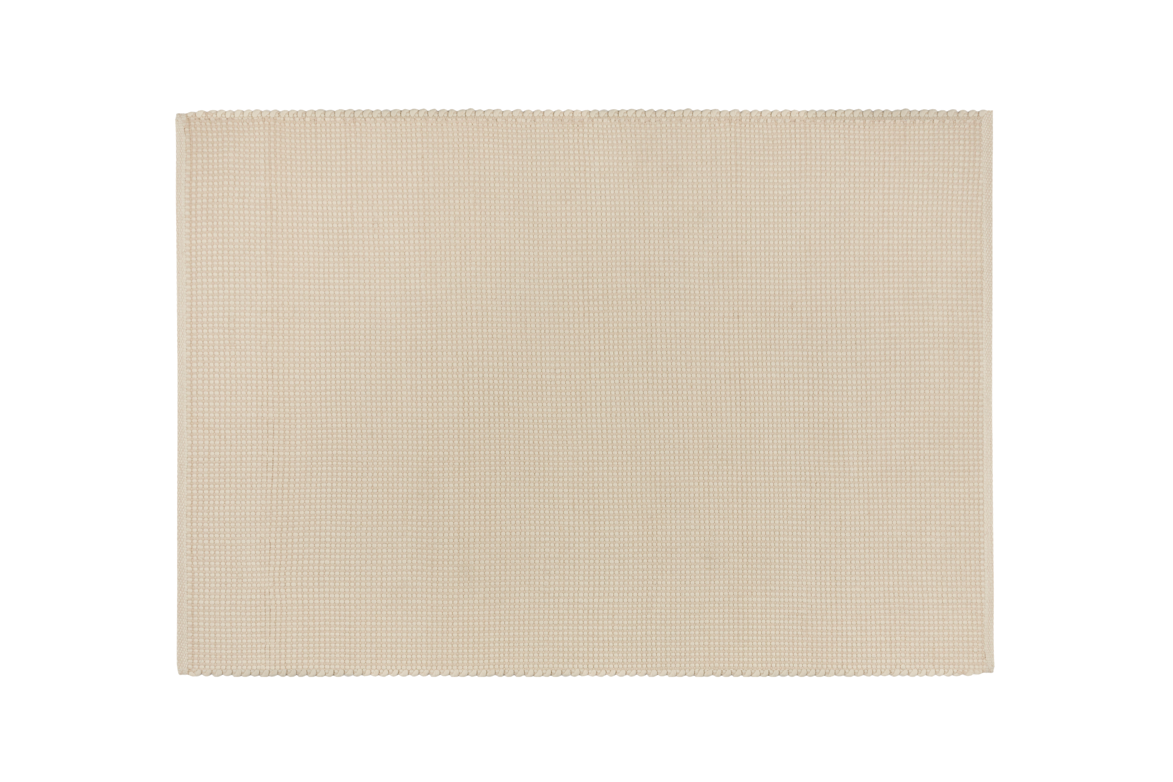 noo.ma handgeweven vloerkleed Natural Beige - Nieuw-Zeelandse wol, laagpolig, rechthoekig