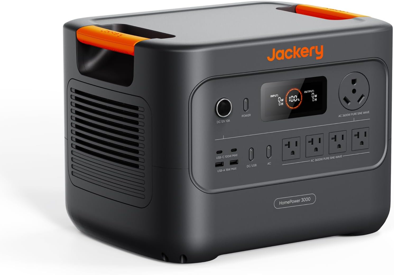 Jackery HomePower 3000 Portable Power Station  3600W (Surge 7200W) Output  3072Wh LFP Battery Solar Generator  Essential Home Backup for Home Use  Power Outage  RV  Emergencies (Solar Panel Optional)