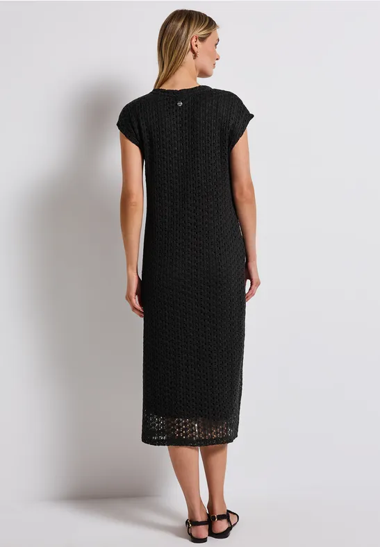 Spitzenkleid mit V-Neck