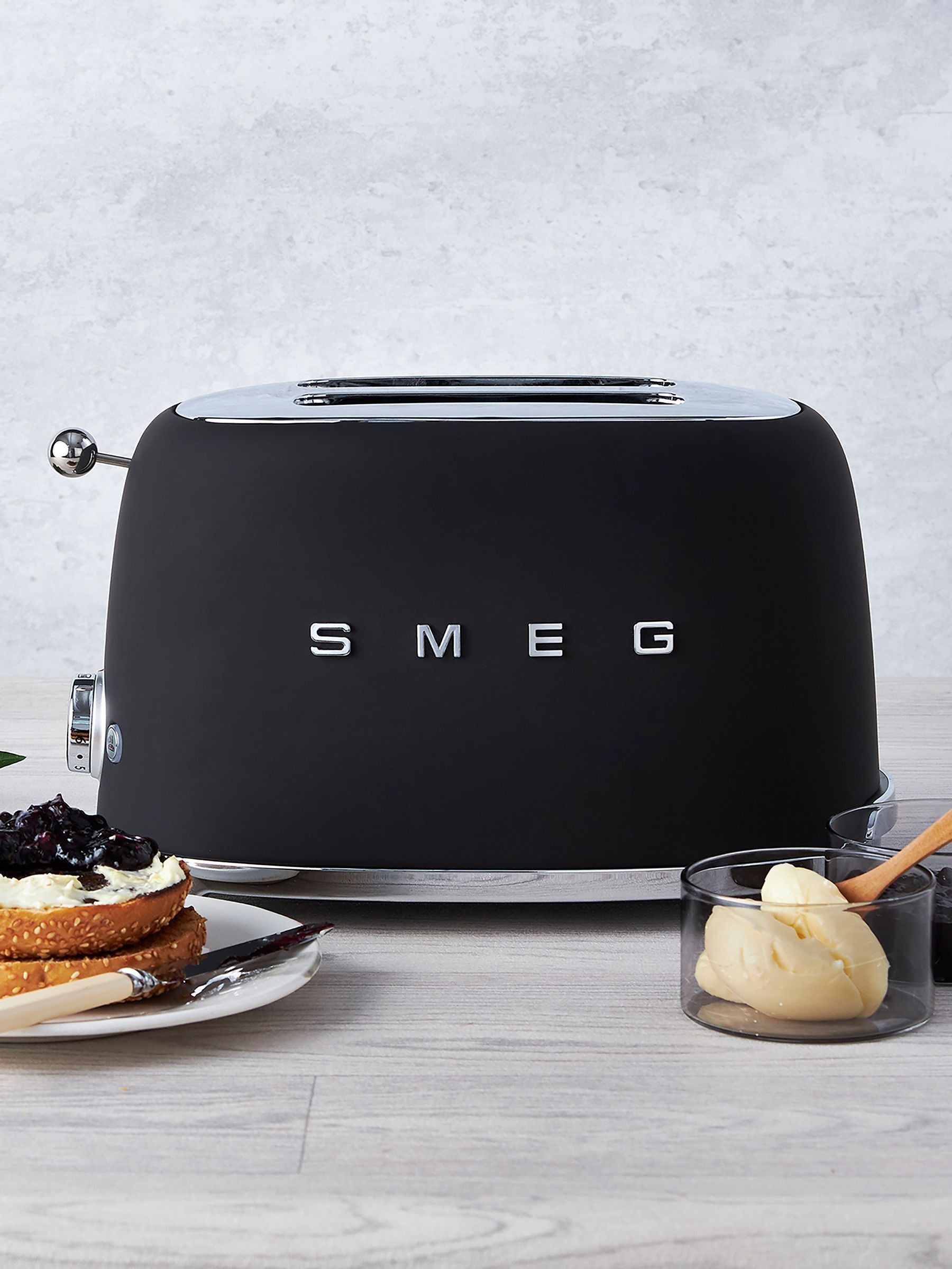 Black Matt 2 Slice Toaster