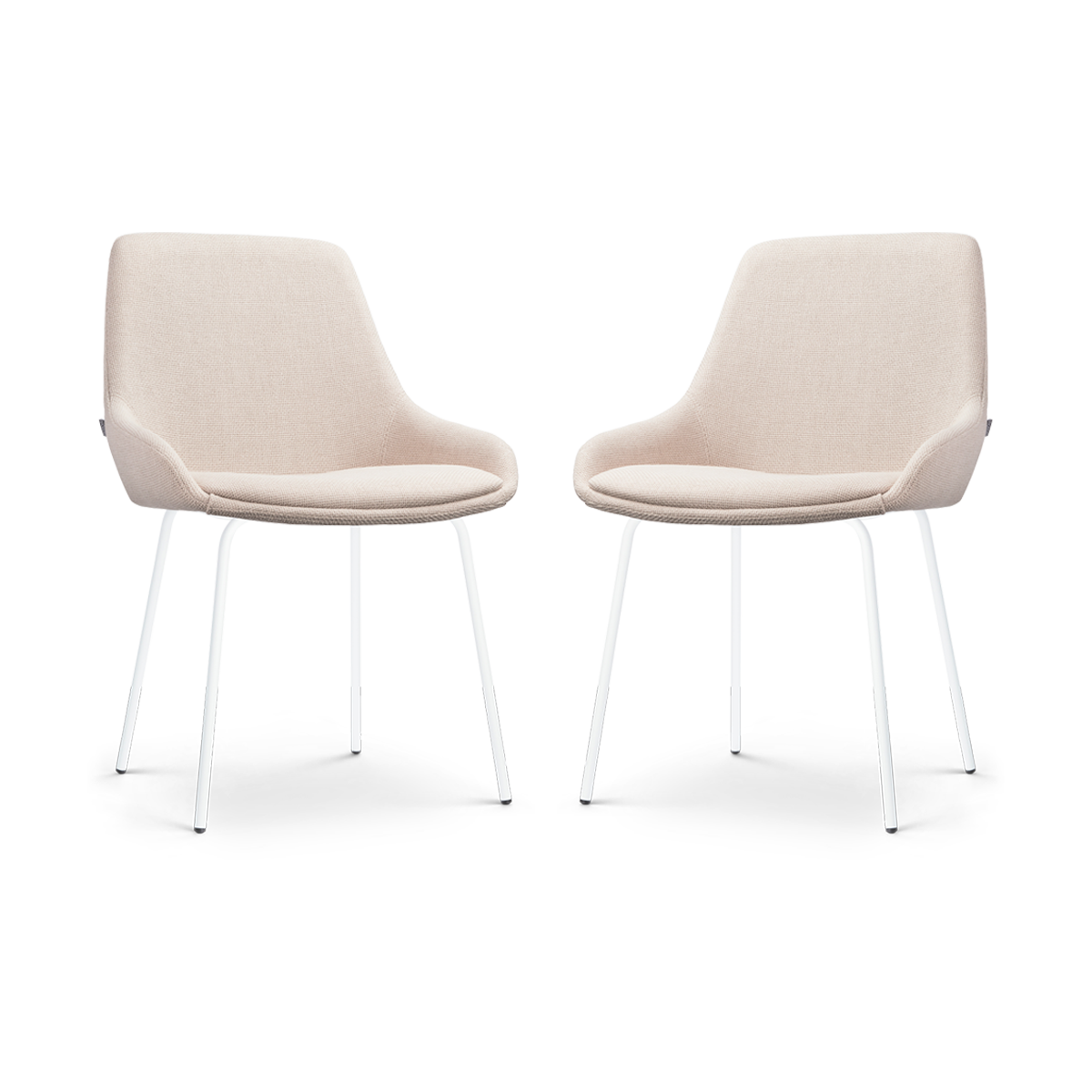 Nolon Nora-Isa Eetkamerstoelen Set van 2 - Beige - Wit