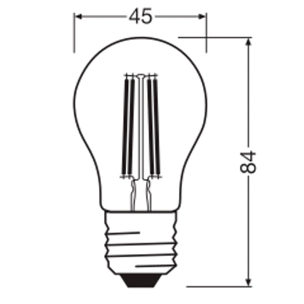 GLOBUSPÆRE OSRAM LED E27 470 LM 3,4 W 2700 K KLAR