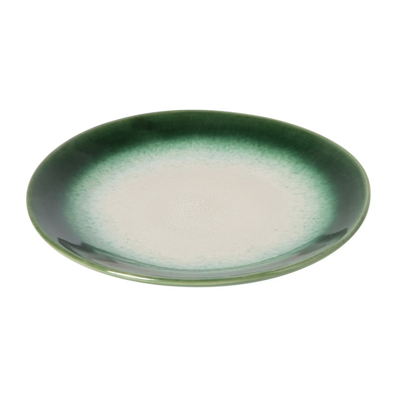 Ontbijtbord roots - donkergroen - &Oslash;22x2.5 cm