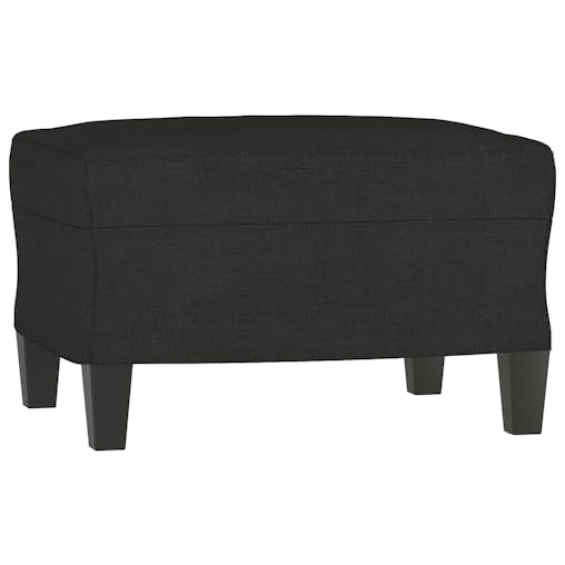 NNEVL 3 Piece Sofa Set with Pillows Black Fabric