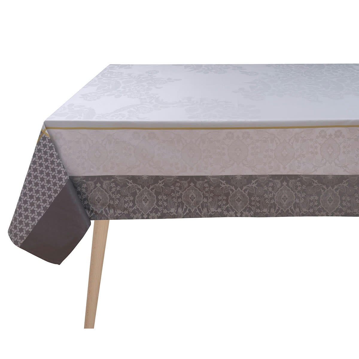 VOYAGE ICONIQUE - Nappe en coton zinc 175 x 250