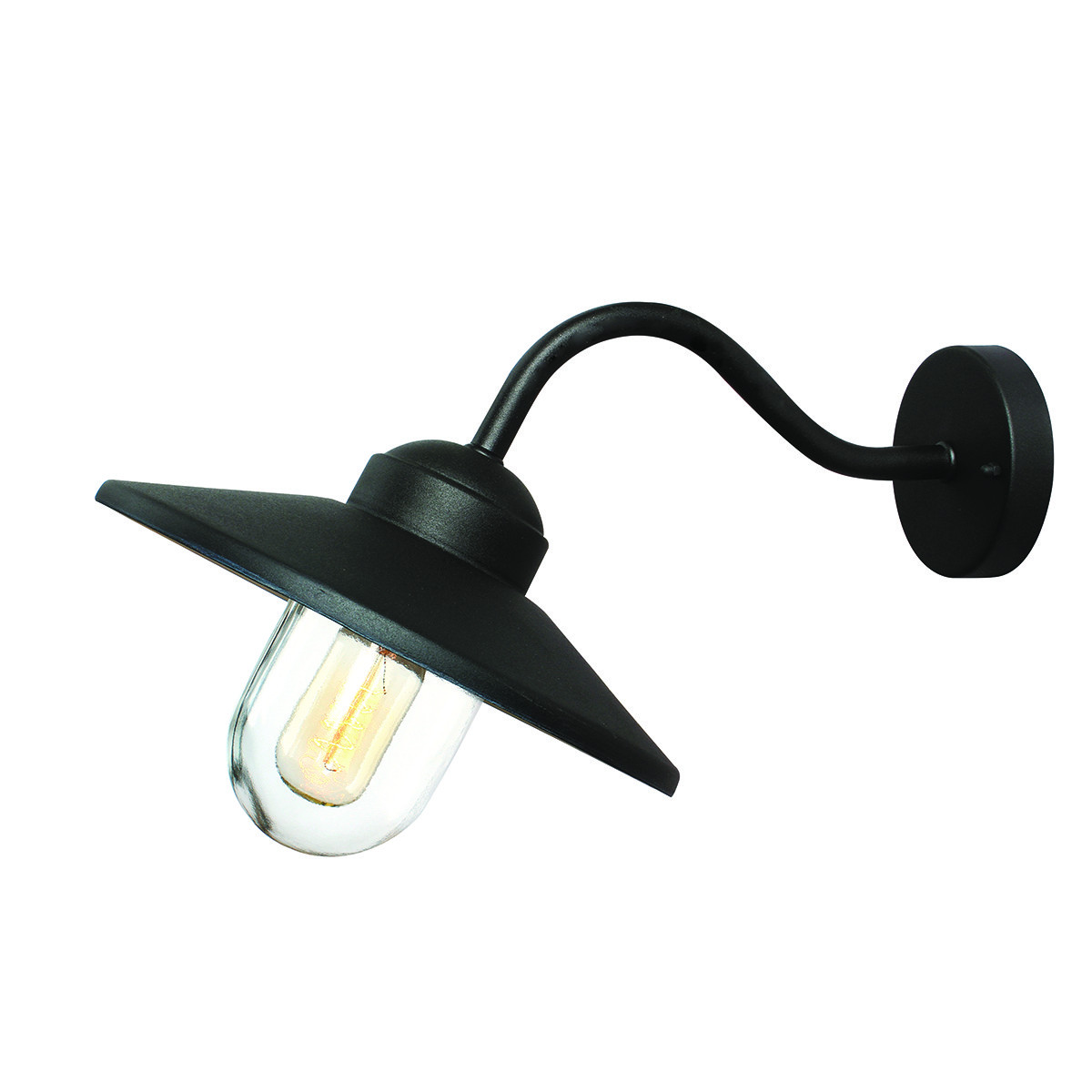 Kinkiet zewnętrznyczarny Klampenborg 1xE27x60W IP44 Elstead