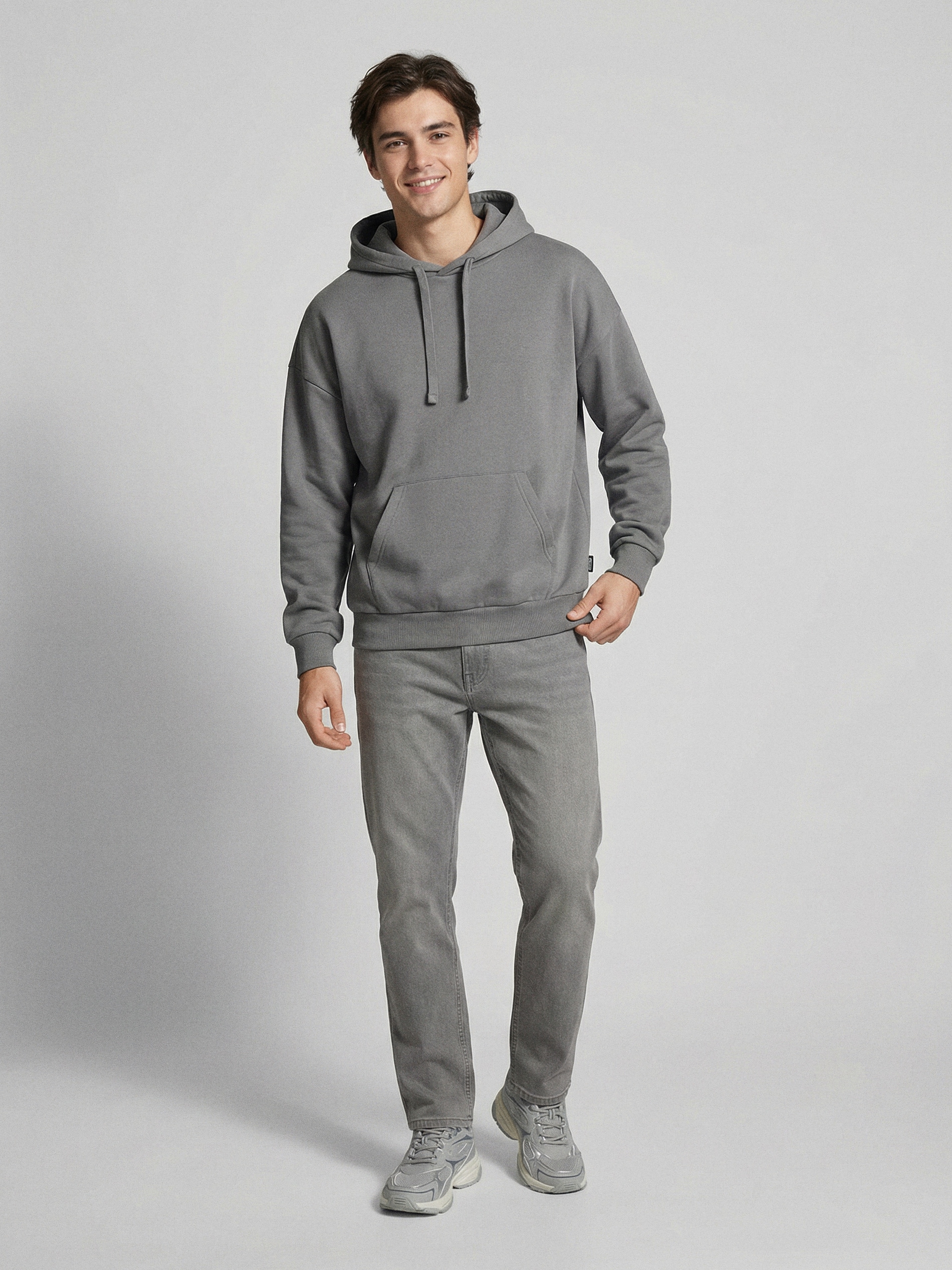Bluza z kapturem z domieszką bawełny