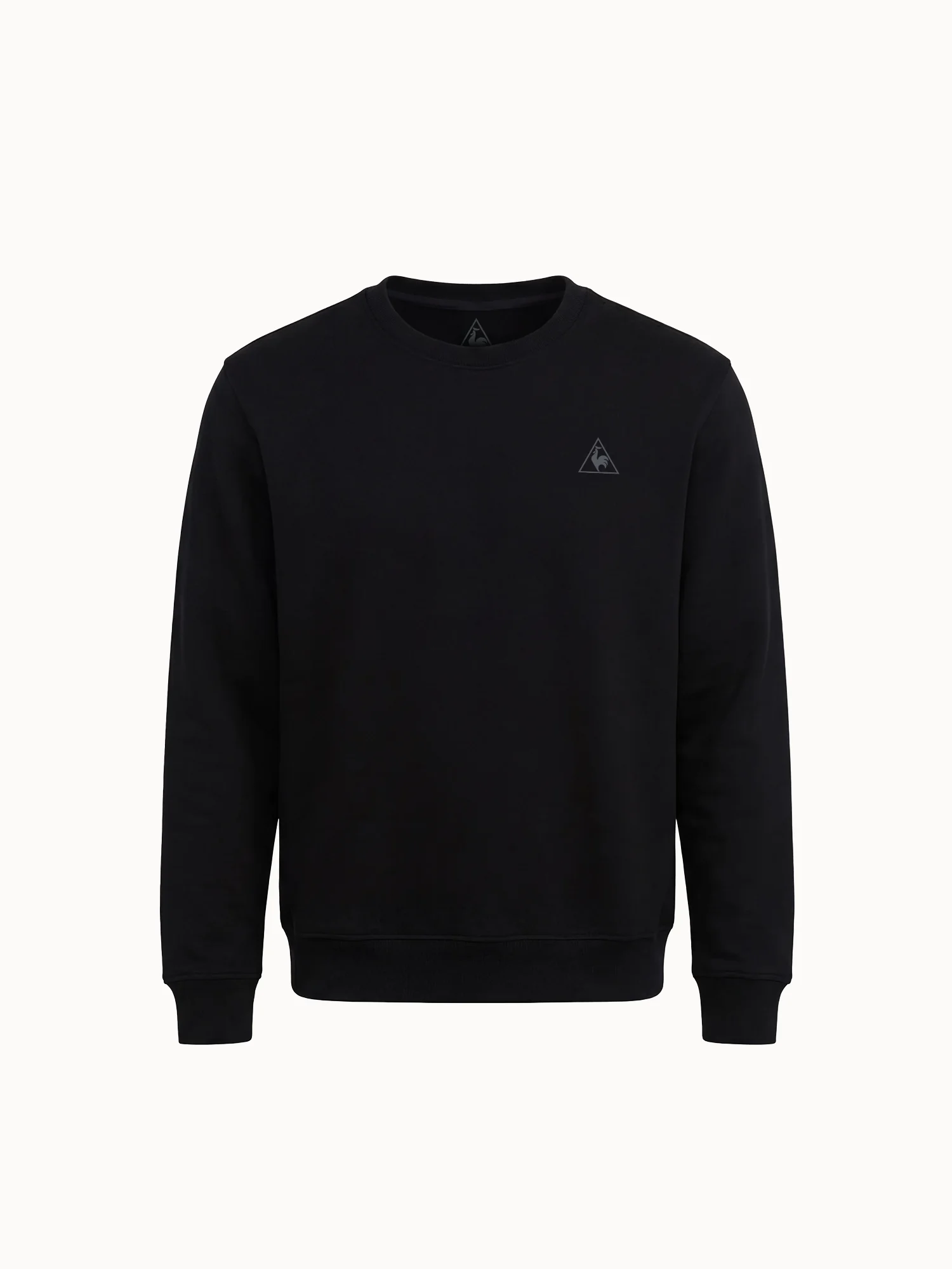 Sweat col rond relax double face et logo triangle
