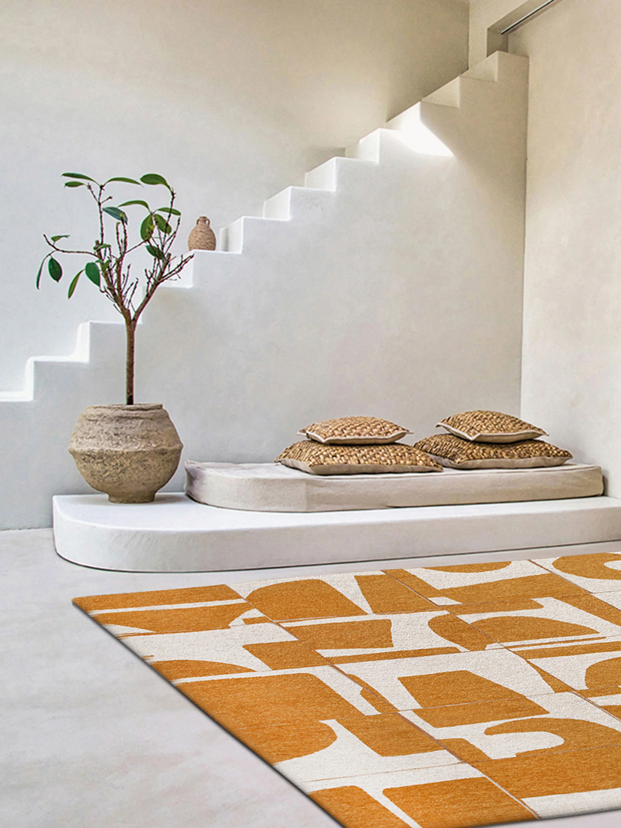 Waschbarer Indoor & Outdoor-Jacquard-Teppich Papercut