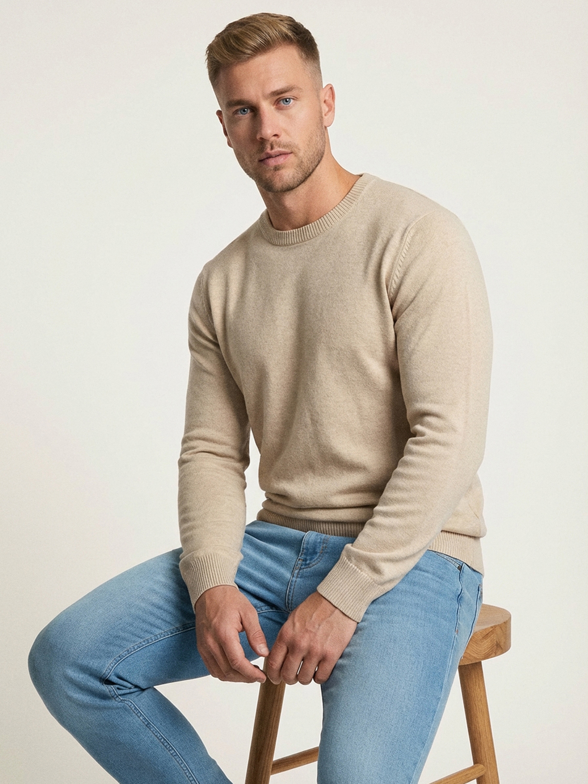 Bawełniany sweter basic