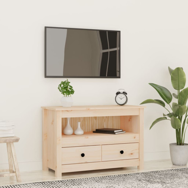 Szafka pod Telewizor Rtv Brąz Mat Szuflady Nowoczesny Salon 79x35x52cm