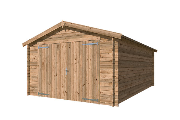 Garage double pentes en bois Lasita Maja Lewis 28