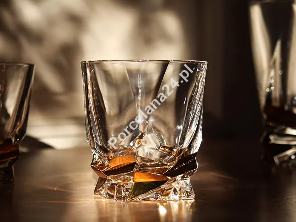 Kpl. szklanek do whisky 0,32 L (6szt)   karafka 0,80 L (1szt) Bohemia - PORTO STEP 4SB.PORS.861983