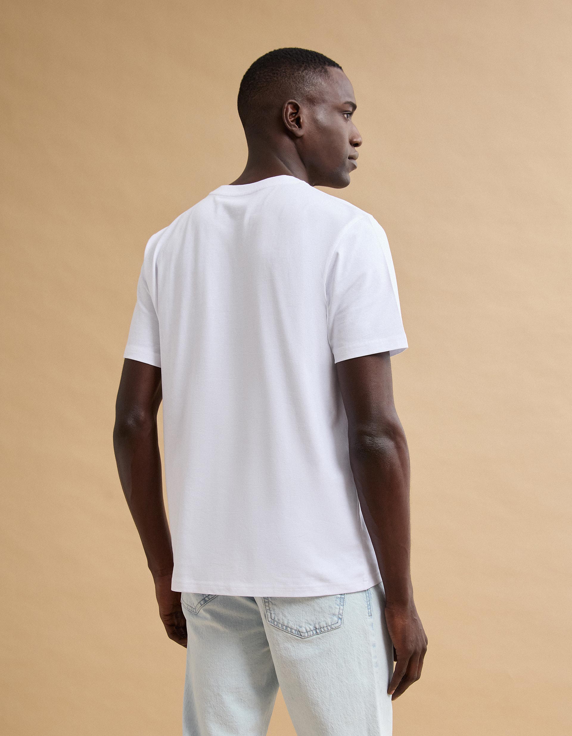 T-shirt Jersey Estampada, Homem, Branco