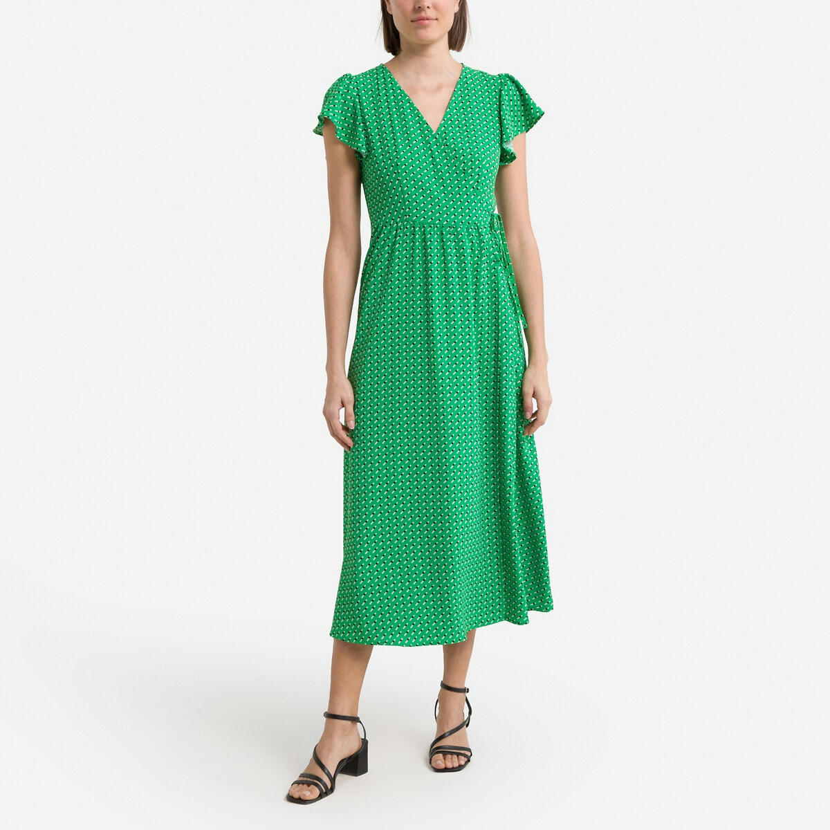 Robe portefeuille imprimée