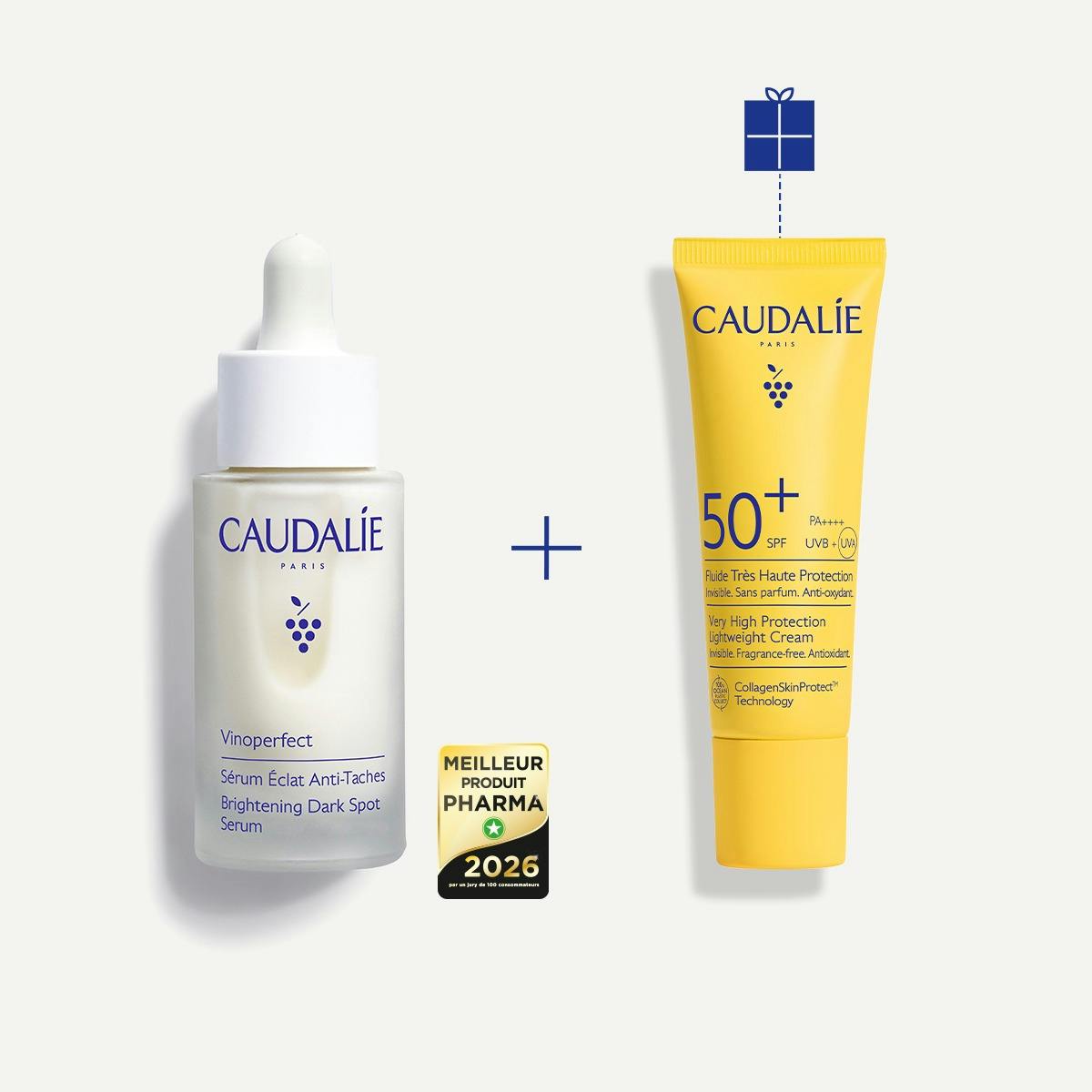 Duo Eclat Anti-Taches Sérum & Fluide SPF50+
