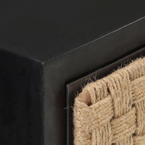 NNEVL Bedside Cabinet 40x30x50 cm Solid Mango Wood