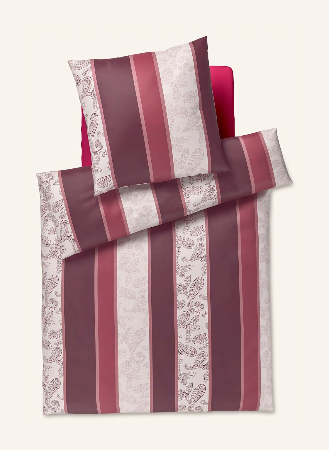 JOOP! Bettwäsche JOOP! PAISLEY STRIPES