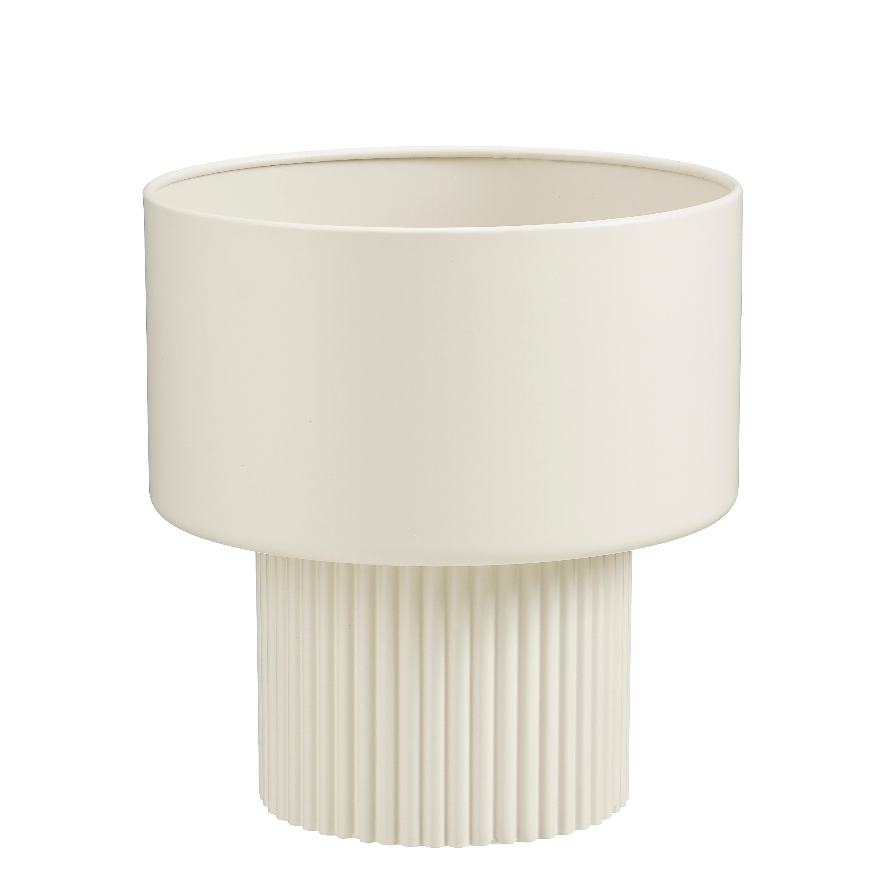 Mica Decorations Lux Bloempot – Plantenpot voor Bloemen en Kamerplanten – Bloempot voor Binnen – H33 x Ø31,5 cm – IJzer – Off-white