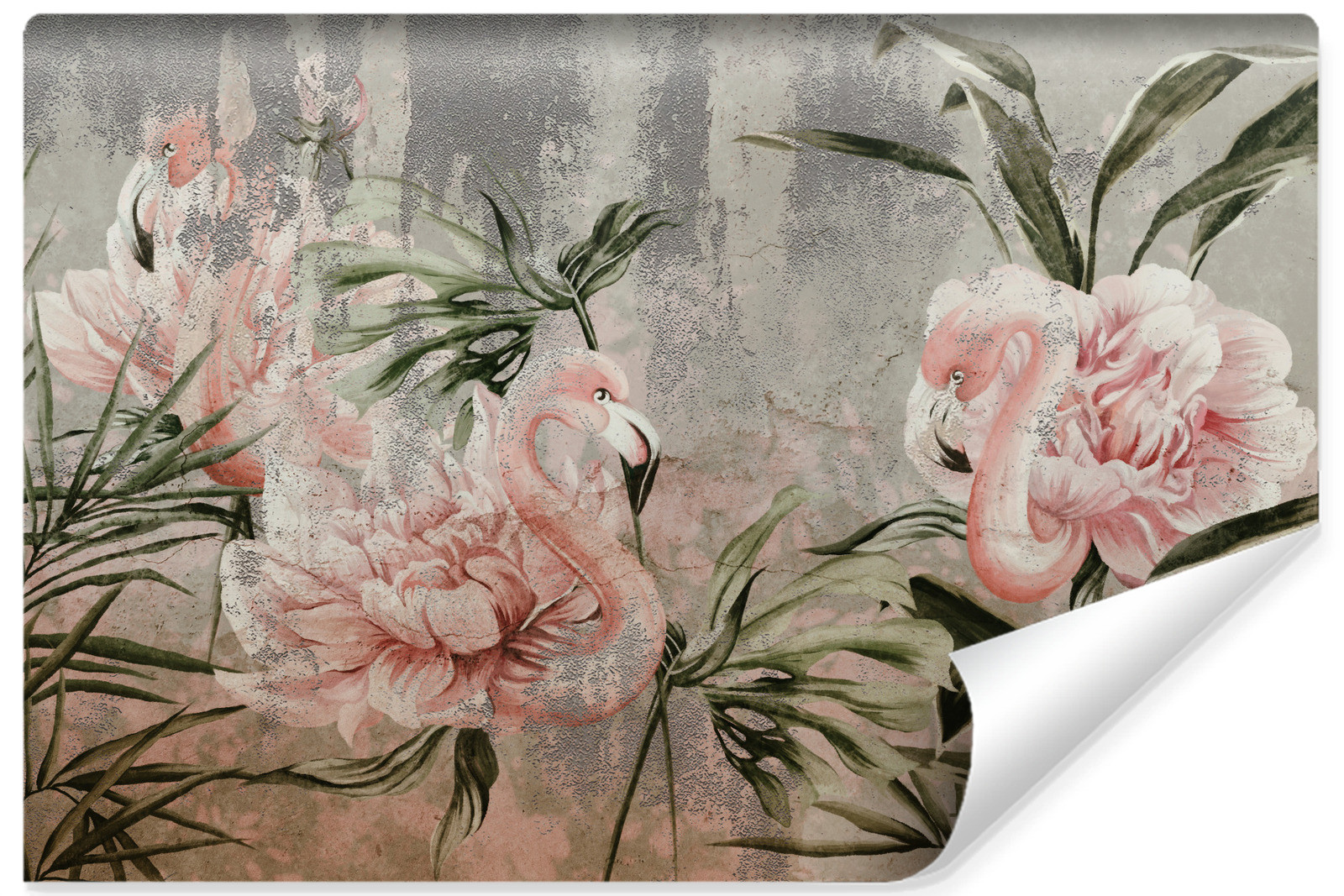 Fototapeta Abstrakcyjne Flamingi 90x60cm
