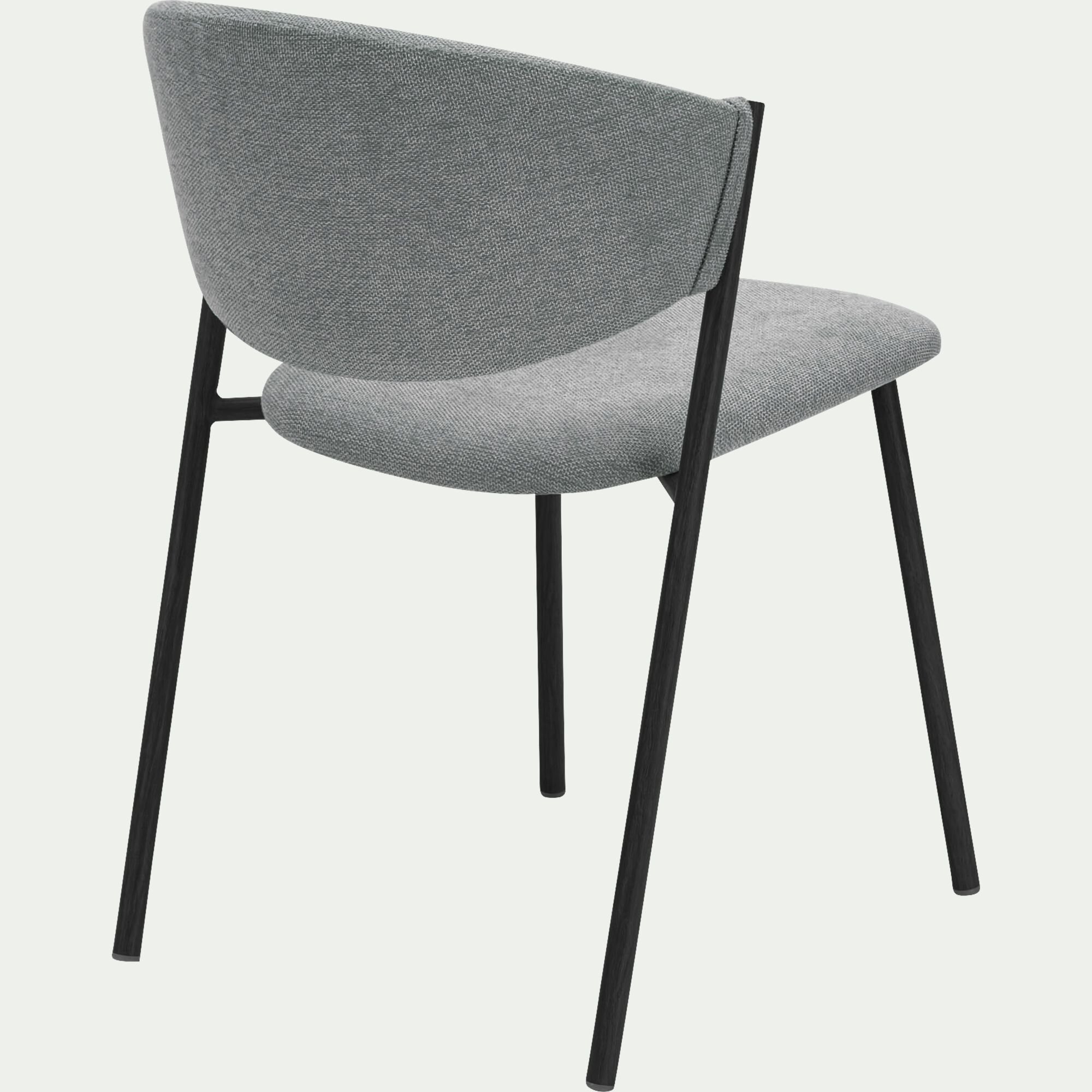 CASSANDRE - Chaise de repas épurée en tissu - gris
