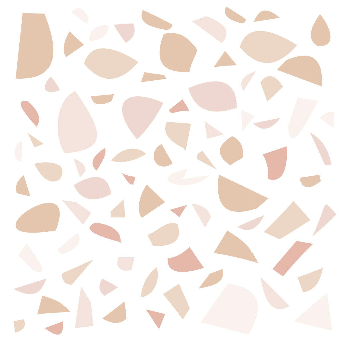 SOFT TERRAZZO - Stickers mureaux en vinyle terrazzo rose et beige
