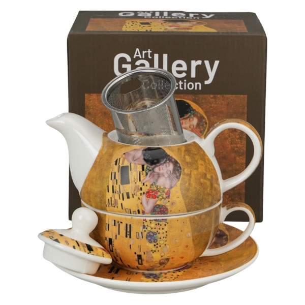 Filiżanka z dzbankiem THE KISS Gustav Klimt CLASSIC Porcelana 300/350ml
