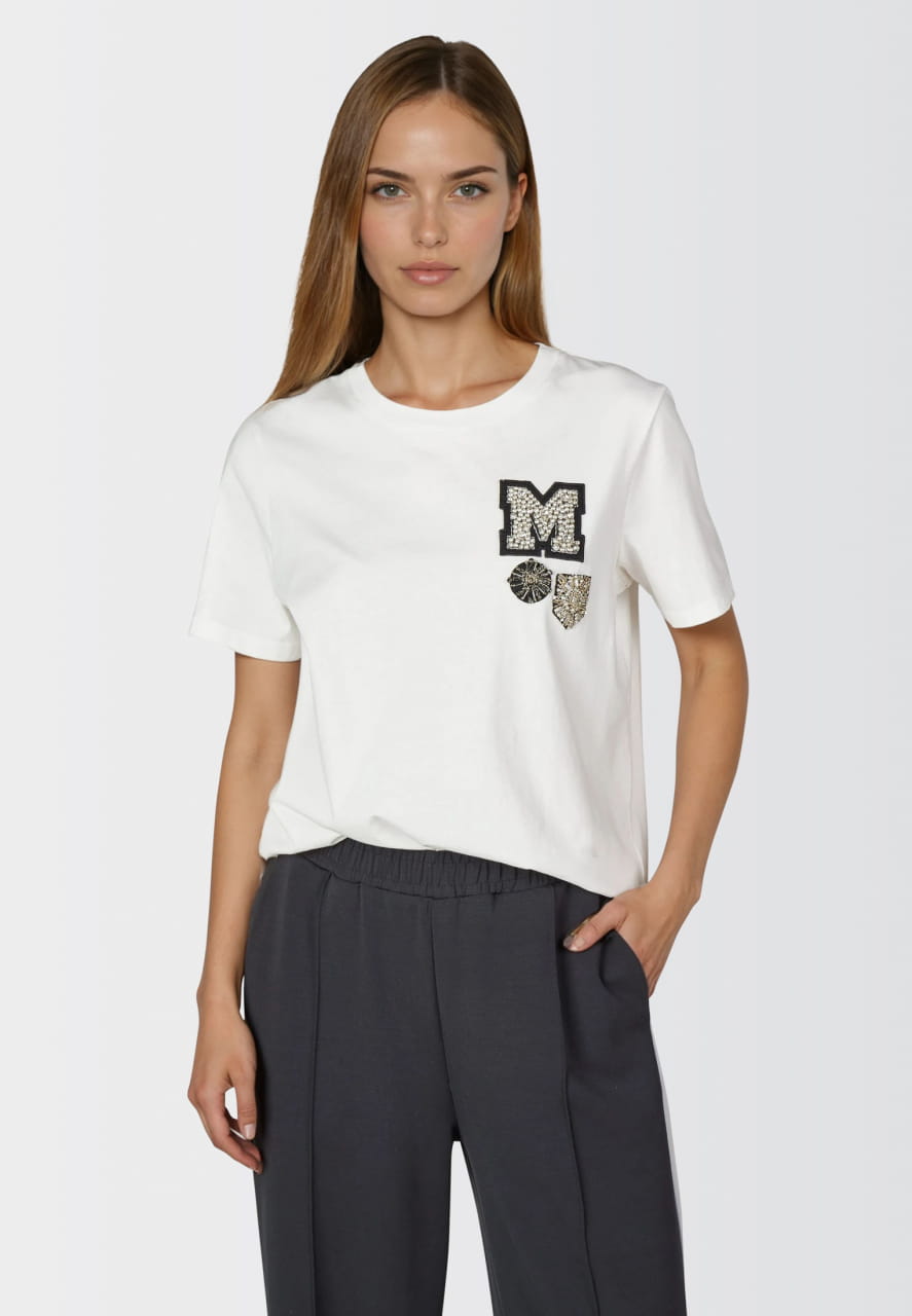 T-Shirt mit Applikationen
