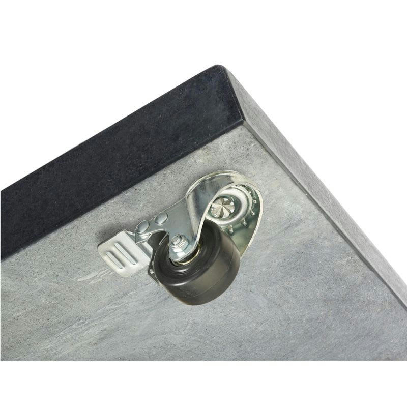 MODENA - Pied de parasol en granit 120 kg gris anthracite