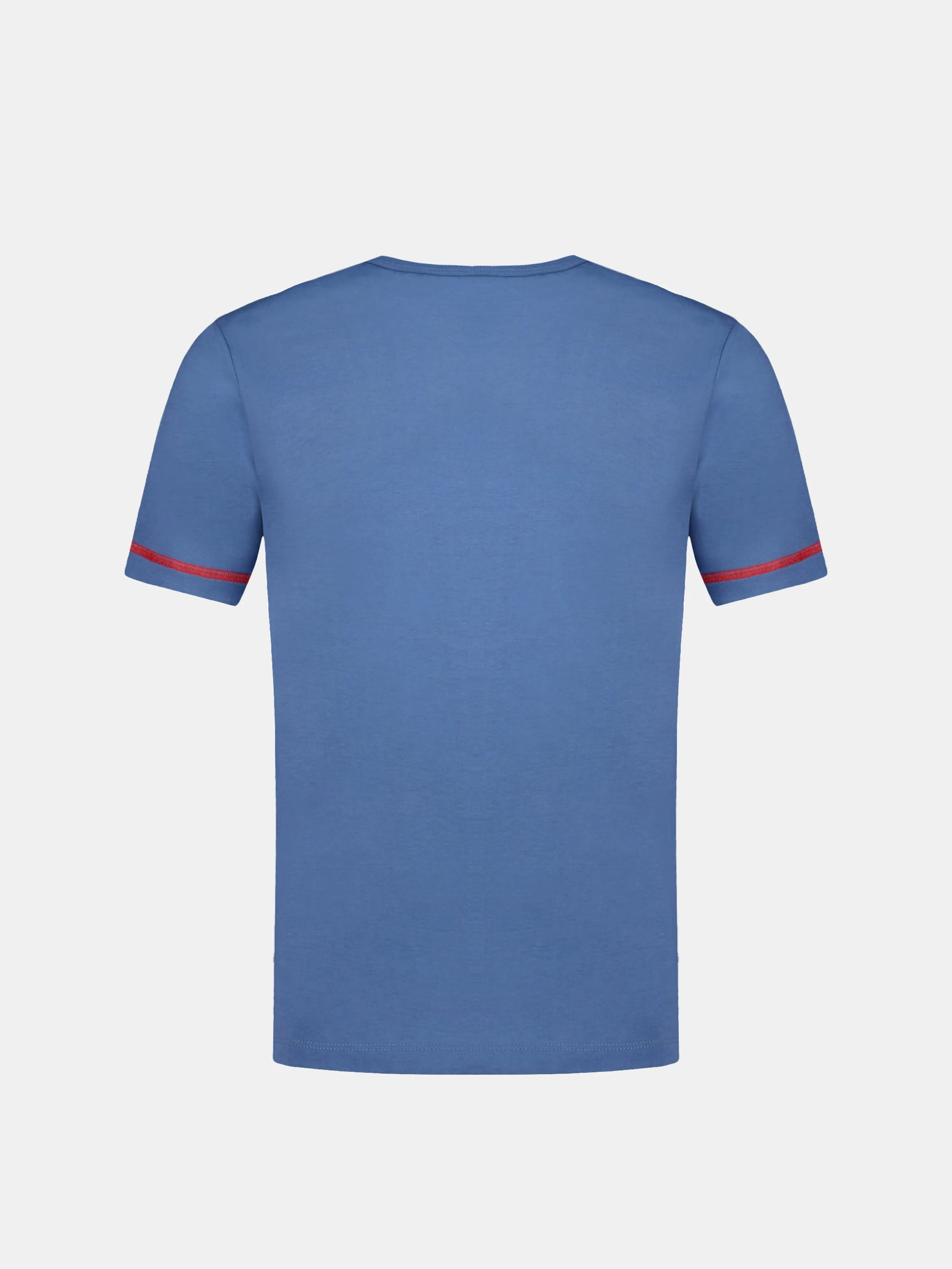 T-shirt en jersey de coton et bandes contrastées