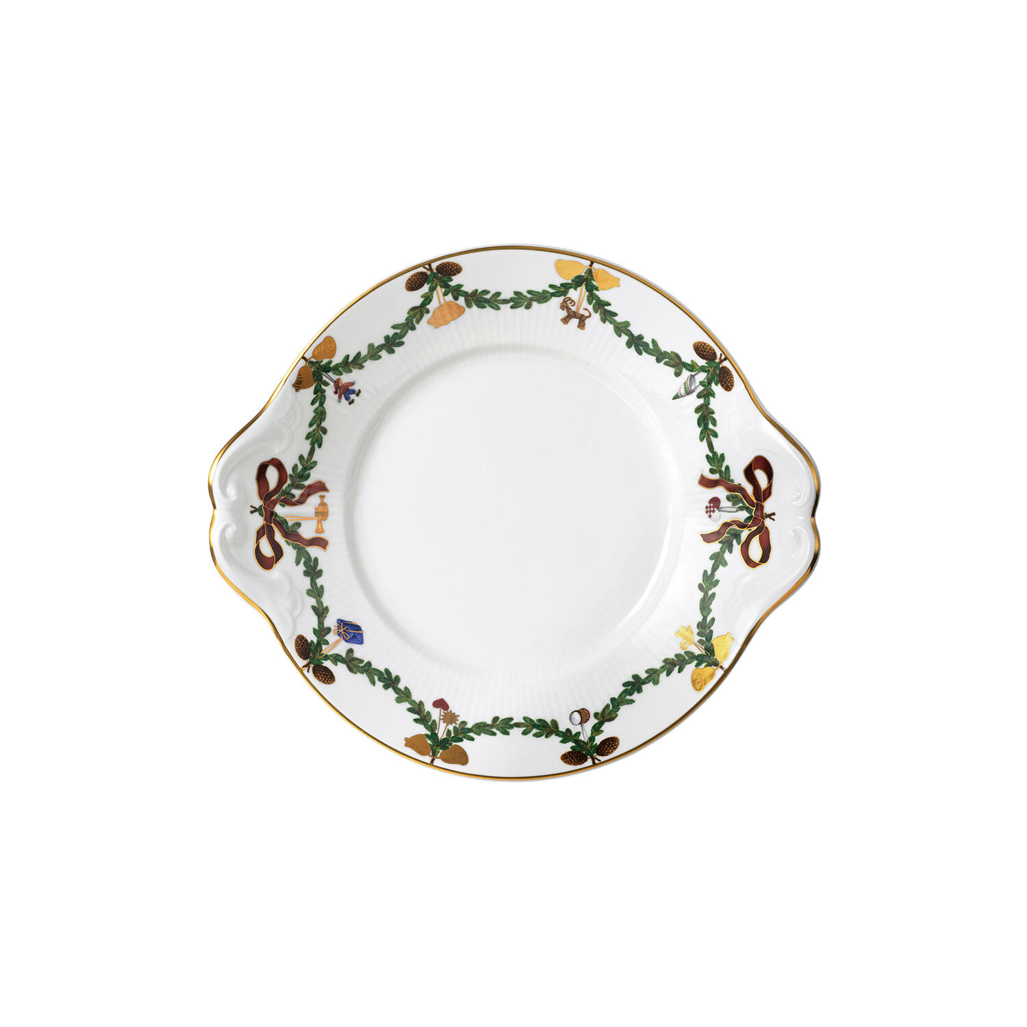 Stjerne Riflet Jul fad 27 cm