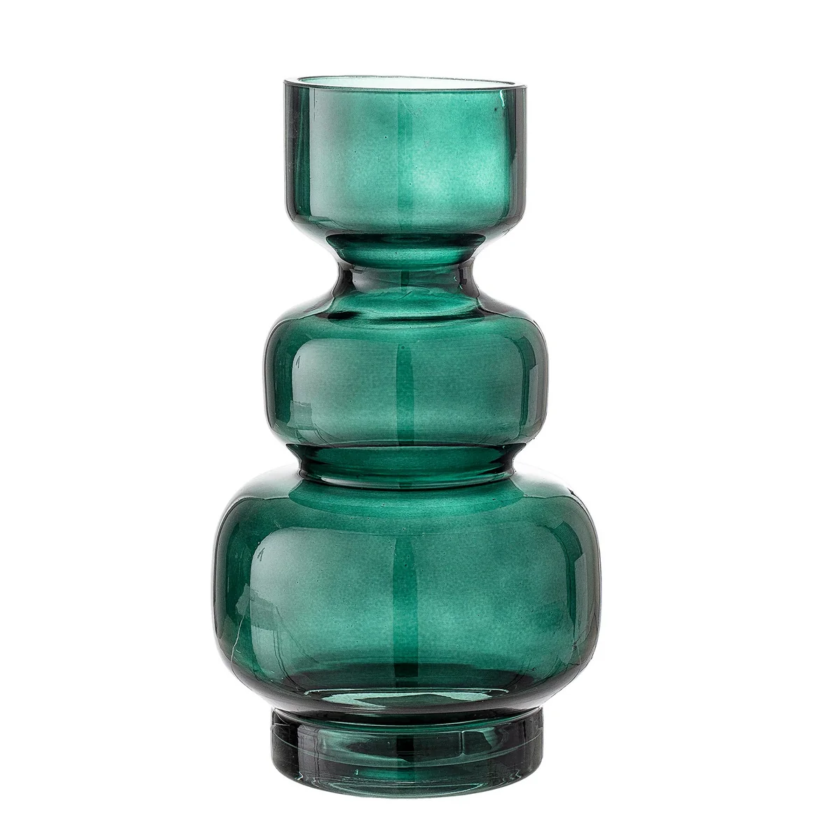 Bloomingville - Glas-Vase, Ø 14,5 x H 25 cm, grün