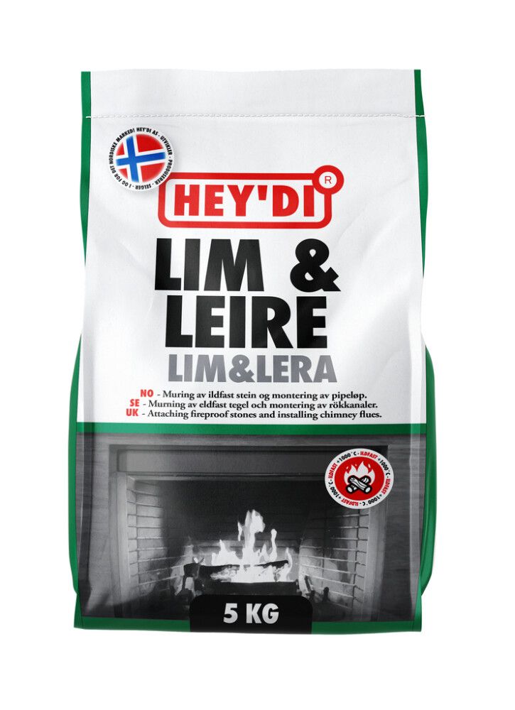 MØRTEL HEY'DI LIM & LEIRE 4.5KG