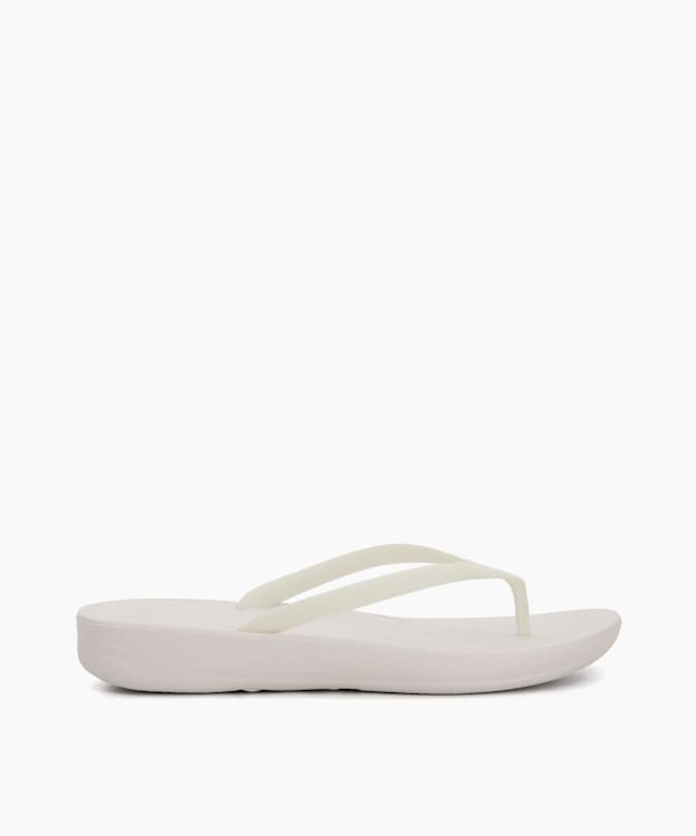 Iqushion White - Wedge Flip Flop
