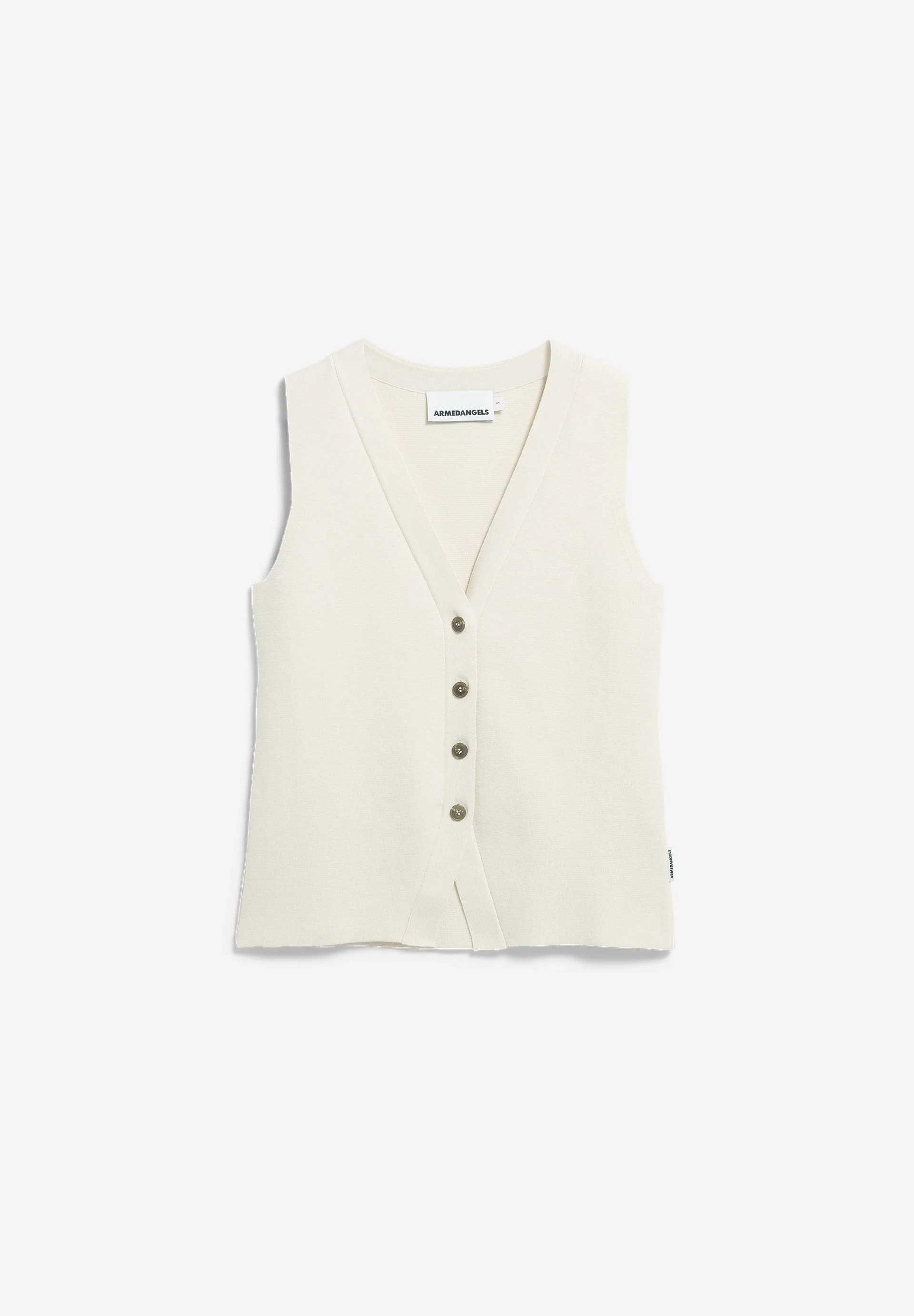 STRICKWESTE MIT KNOPFLEISTE