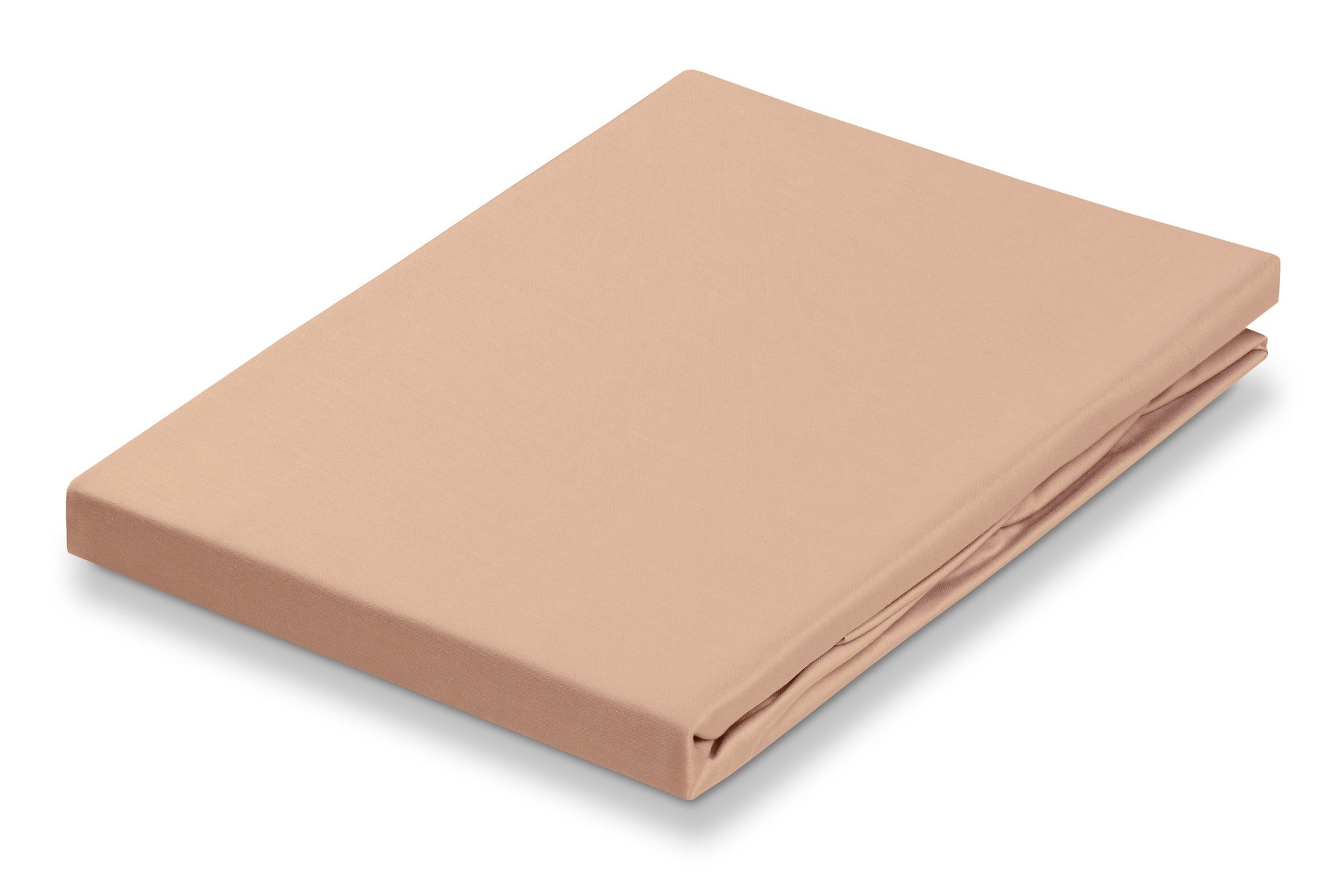 Satin Soft Hoeslaken Praline   180 x 200 cm   Beige   Bruin