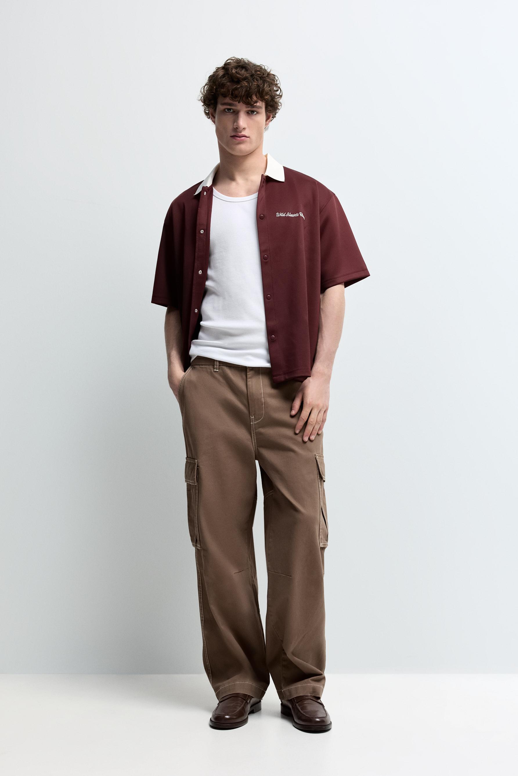 Camisa fluida bordados
