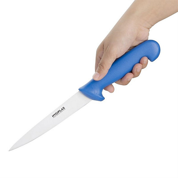 Couteau à Filet Bleu 150 mm - Hygiplas