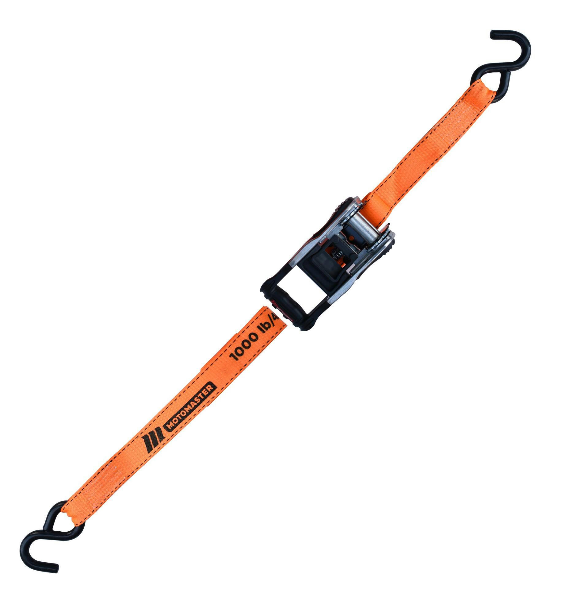 MotoMaster 3,000-lb Heavy-Duty Ratchet Tie Down Strap, with Power Grip Padded Handle, 1.25-in x 14-ft