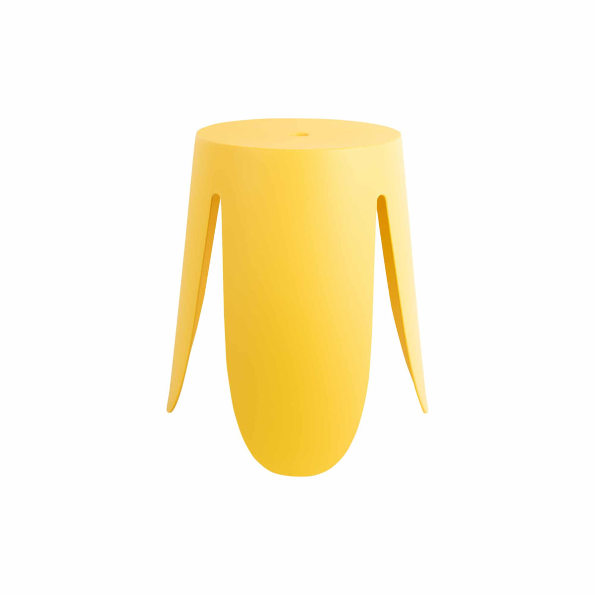 Leitmotiv poef Stool Ravish - geel - Ø43cm