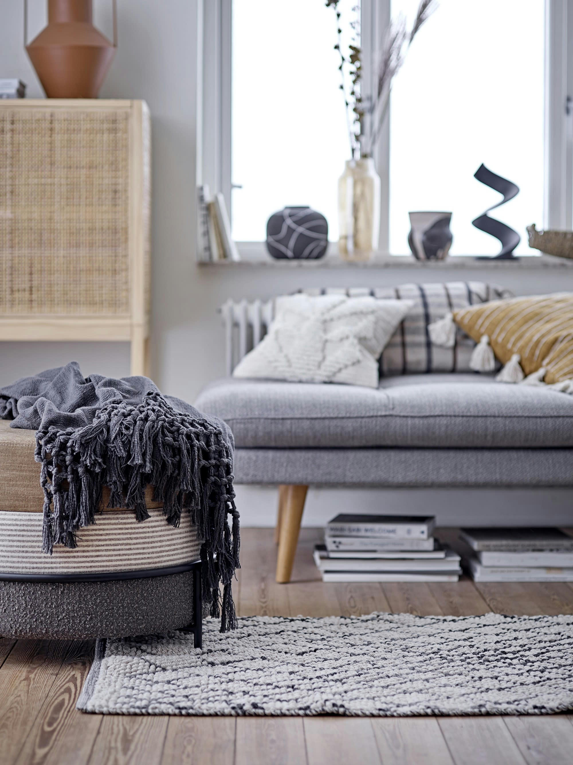 SIELE - Objet décoratif en polyrésine noir H32