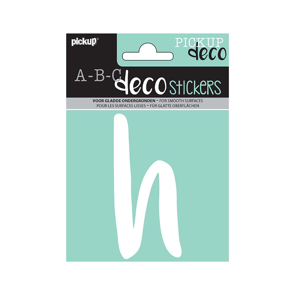 HUSBOKSTAVER PICKUP H ABC DECO ZOË 110 MM H HVIT