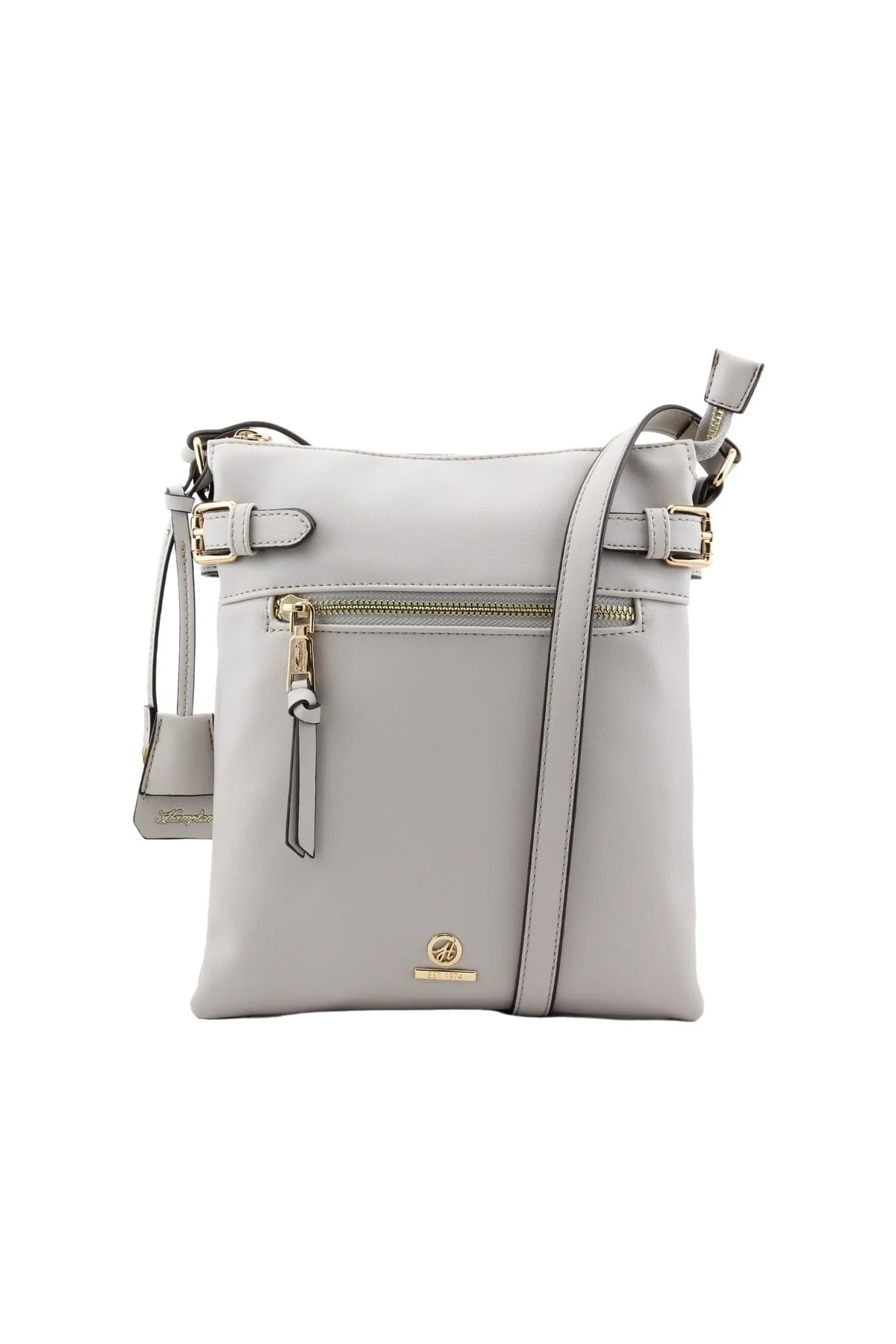 Jasmine Crossbody Bag With Front Zip in White